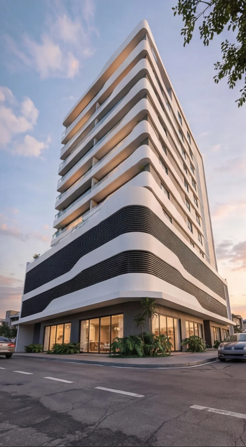 Residencial Amália ao entardecer
